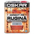 Vopsea Oskar Direct pe rugina gri lucios interior exterior 2 5 l