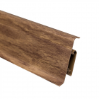 Plinta parchet cu canal cablu PVC nuc walnut 6011 2500 mm