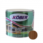 Lazura Kober Ecolasure Extra 3 in 1 pentru lemn pe baza de apa alun 2 