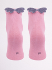 Sosete roz pudra pentru fetite Aripioare sclipitoare
