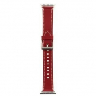 Curea smartwatch Leather Rosu pentru Apple IWatch 1 2 3 4 5 6 SE 38 40