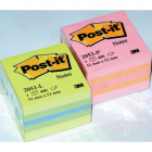 Minicub notite autoadezive Post it 51 x 51 mm 400 file galben verde Pr