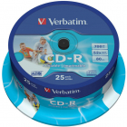 Verbatim CD R AZO 700MB 52X WIDE PRINTABLE SURFACE ID BRANDED