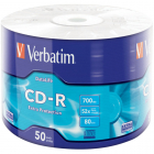 Verbatim CD R 52X 700MB 50PK SHRINK