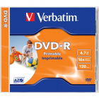 Verbatim DVD R AZO 16X 4 7GB WIDE PRINTABLE SURFACE Jewel Case