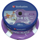 Verbatim DVD R 8x DBL LAYER PRINT SP25