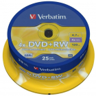 VERBATIM DVD RW 4X spindle 25