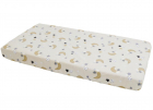 Cearceaf din bumbac cu elastic Cream Moon Dark 120x60 cm