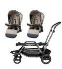 Carucior Duette Piroet Elite Peg Perego Luxe Ecru