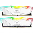 Memorie T Force Delta RGB White 16GB DDR4 3200MHz CL16 Dual Channel Ki