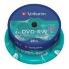 Verbatim DVD RW spindle 25 4 7GB 4x