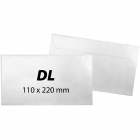 Plic DL 110 x 220 mm alb banda silicon 80 g mp 1000 bucati cutie