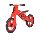 Bicicleta din lemn fara pedale Moni Wooden balance bike Red