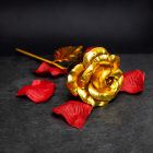 Trandafir placat cu aur 24K model artificial
