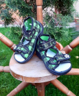Sandalute pentru baietei Carouri verzi
