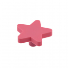 Buton Star din cauciuc roz
