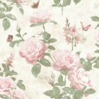Tapet hartie Rasch Best Of 215007 roz alb verde model floral 10 x 0 53