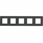 Rama decor 5 module Dahlia Gewiss GW35905AD gri inchis