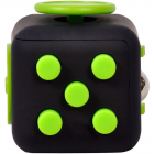 Cub antistres SP CUBE FGET Fidget Negru cu butoane verzi