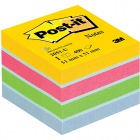 Minicub notite adezive Post it galben roz verde albastru deschis 400 f