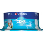 CD R printabil Verbatim 52x 700 MB 25 bucati cake