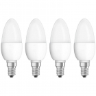 Set 4 becuri LED 5W E14 B40 4000K lumina neutra 470 lumeni A