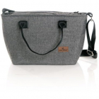 Geanta Accesorii Bebe Crysta Tesatura Textila Fermoar Impermeabil Grey