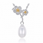 Colier argint perla naturala Loreen