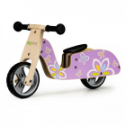 Bicicleta de echilibru din lemn cu roti EVA Ecotoys LC V1330 Violet cu