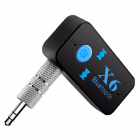 Receptor car kit auto X6 stereo Bluetooth 3 5mm aux negru
