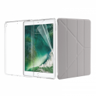 Set 3 in 1 husa carte husa silicon si folie protectie ecran pentru iPa