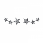 Cercei cu surub pe ureche argint 925 Krassus Star Dust cu Zirconiu mod