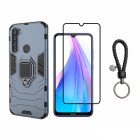 Set protectie 2 in 1 pentru Xiaomi Redmi Note 8T cu husa hybrid antiso