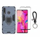 Set protectie 2 in 1 pentru Huawei P30 Lite cu husa hybrid antisoc cu 