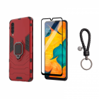 Set protectie 2 in 1 pentru Samsung Galaxy A30s cu husa hybrid antisoc