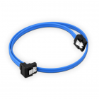Cablu HDD SATA III 3 0 6 Gbps 7 pini cu clips blocare o mufa 90 grade 