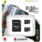 Card Canvas Select Plus R100 32GB MicroSDHC Clasa 10 UHS I U1 Two Pack