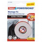 Banda dublu adeziva Tesa Powerbond Ultra Strong 55791 alba interior ex