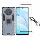 Set protectie 2 in 1 pentru Xiaomi Mi 10T Lite 5G cu husa hybrid antis