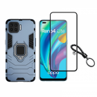 Set protectie 2 in 1 pentru Oppo F17 Pro Reno 4 Lite cu husa hybrid an