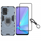 Set protectie 2 in 1 pentru Oppo A94 4G Reno 5 Lite cu husa hybrid ant