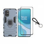 Set protectie 2 in 1 pentru OnePlus 8T cu husa hybrid antisoc cu stand