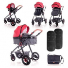 Carucior Alexa Set Cherry Red