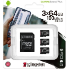 Card Canvas Select Plus R100 64GB MicroSDHC Clasa 10 UHS I U1 Three Pa