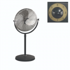 Ventilator cu stativ Home 100W 3 trepte plastic metal negru 45 cm