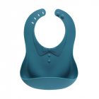 Baveta moale cu buzunar Stylish Baby Bib Blue