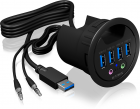 Hub USB Raidsonic IB HUB1403A