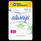 ALWAYS ULTRA COTTON NATURALS S2 DUO X 18 BUC