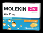 ZDROVIT MOLEKIN ZN 15MG PORTOCALE 24 COMPRIMATE DE SUPT