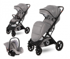 Carucior 2 in 1 cos auto inclus Storm cadru aluminiu Opaline Grey